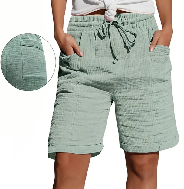 Bridgette – Entspannte Bermuda-Shorts mit Tunnelzug