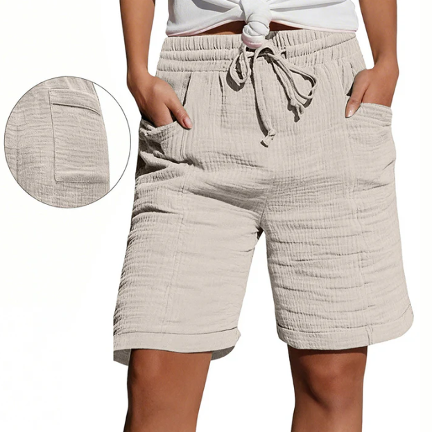 Bridgette – Entspannte Bermuda-Shorts mit Tunnelzug