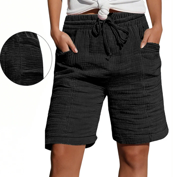 Bridgette – Entspannte Bermuda-Shorts mit Tunnelzug