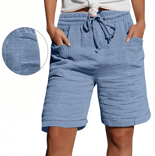 Bridgette – Entspannte Bermuda-Shorts mit Tunnelzug