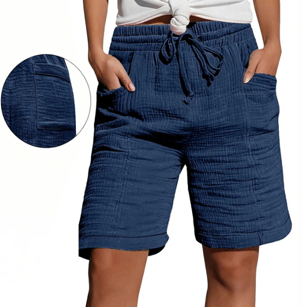 Bridgette – Entspannte Bermuda-Shorts mit Tunnelzug