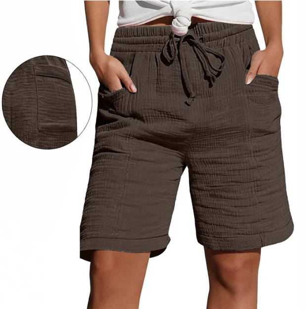 Bridgette – Entspannte Bermuda-Shorts mit Tunnelzug
