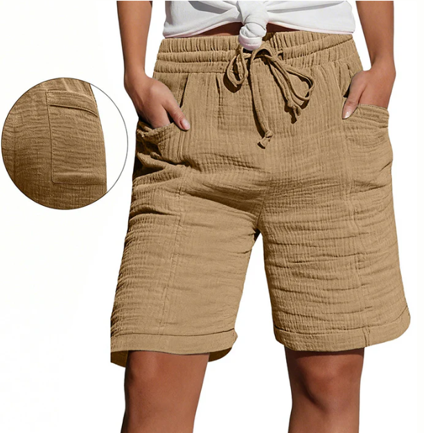 Bridgette – Entspannte Bermuda-Shorts mit Tunnelzug
