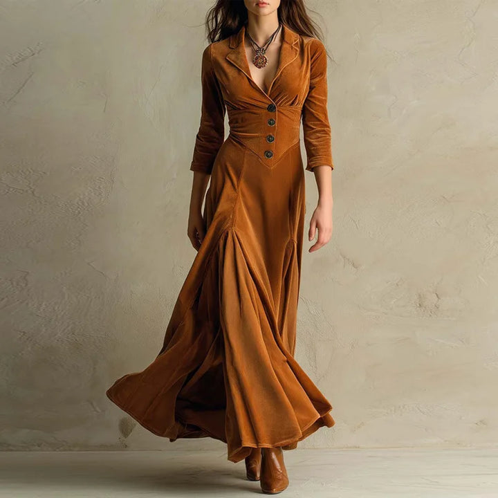 Mariane - Zeitloses Maxi-Kleid aus Samt