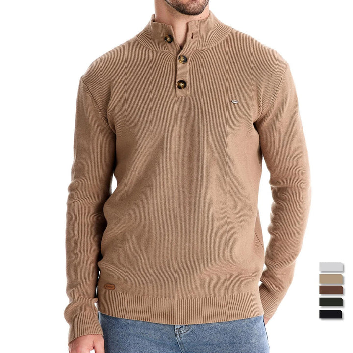 Bernard – Herren-Strickjacke mit Knopfleiste