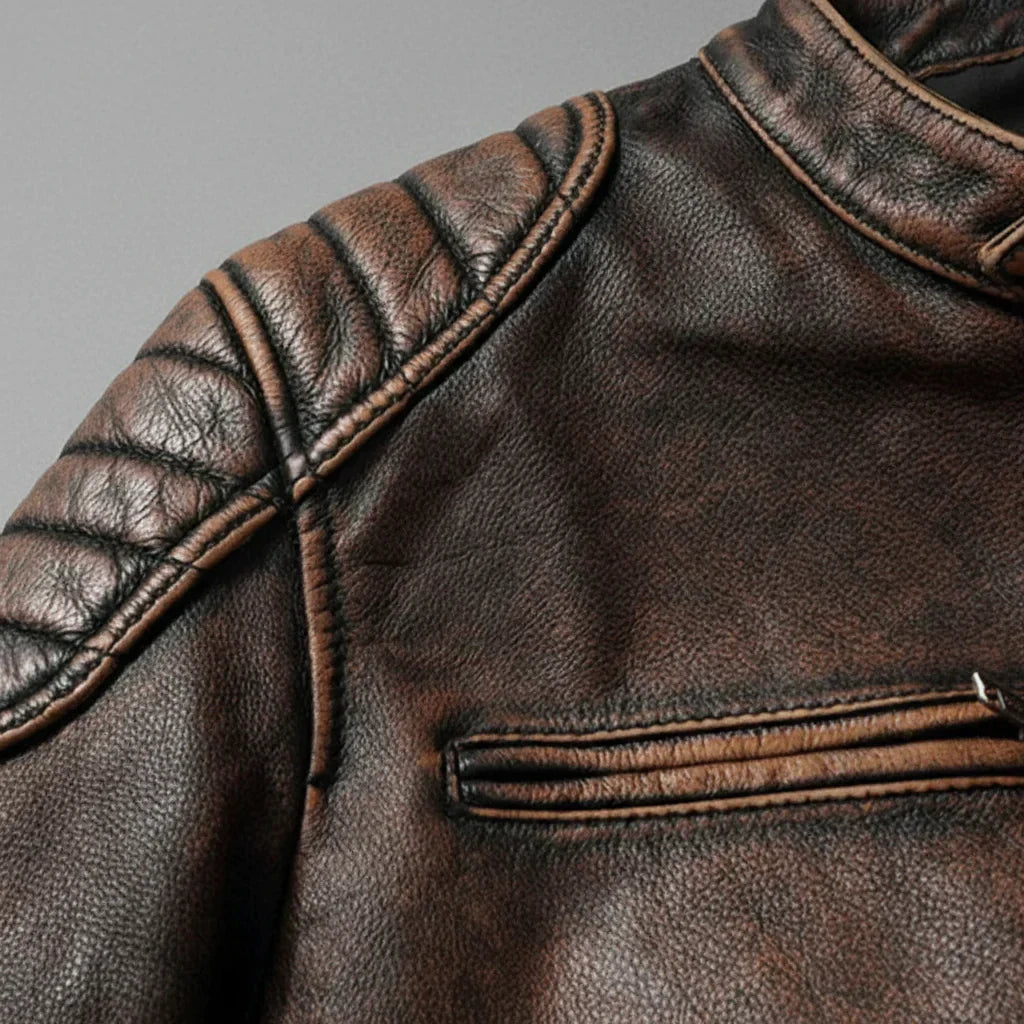 Kiel – Premium-Leder-Motorradjacke