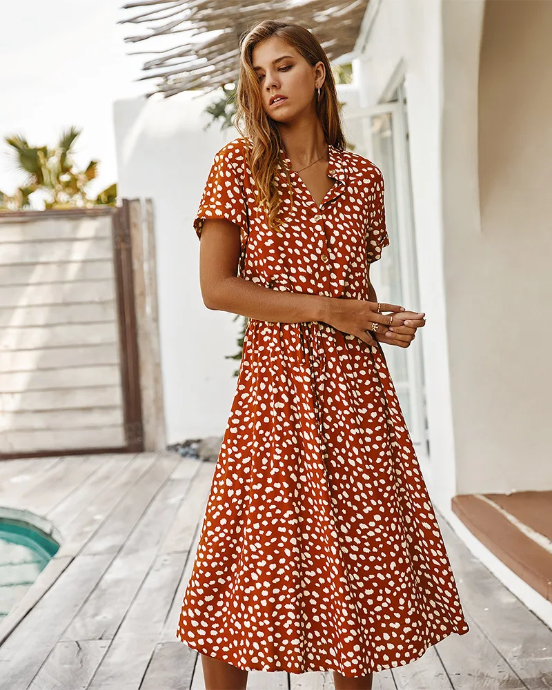 Lena - Sommerkleid im Hemdblusenstil