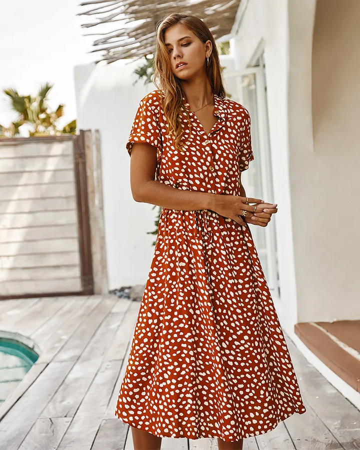 Lena - Sommerkleid im Hemdblusenstil