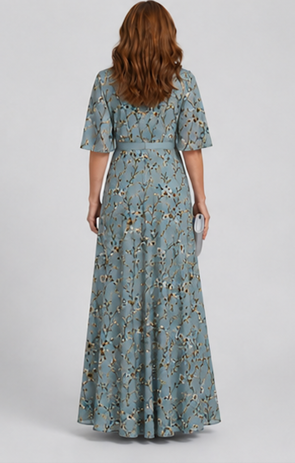 Imogen – Romantisches florales Maxikleid