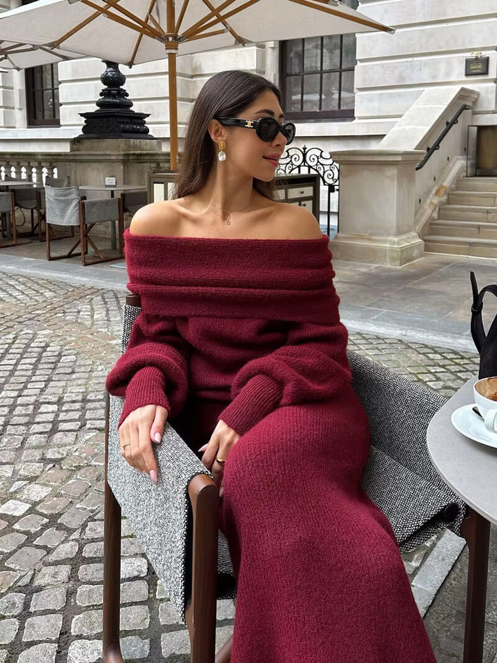 Calista Strick-Maxikleid