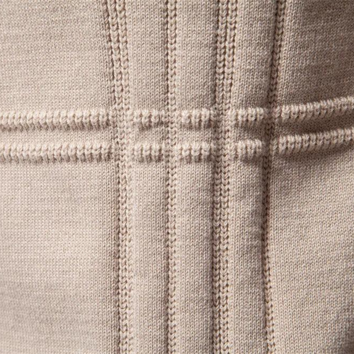 Janno – Elegante Herren-Strickjacke mit Karomuster