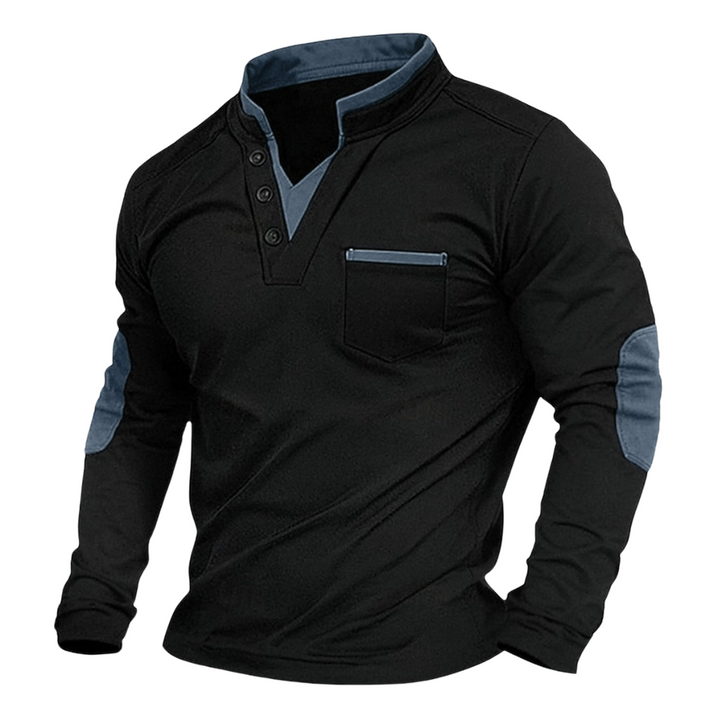 Bennett – Klassischer Pullover mit Button-Down-Kragen