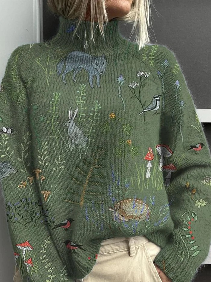Mildred - Gemütlicher Strickpullover mit Rollkragen