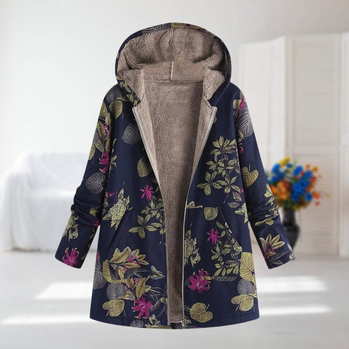 Camellia – Leichte Winterjacke mit Webpelzfutter