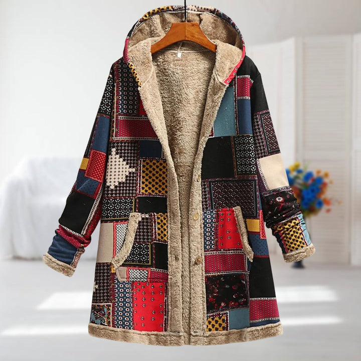 Camellia – Leichte Winterjacke mit Webpelzfutter