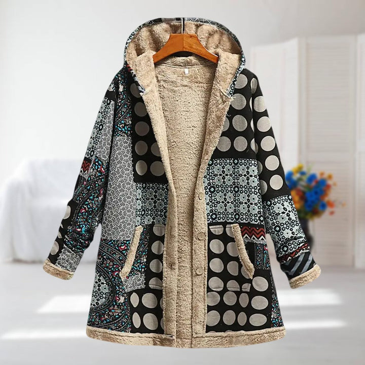 Camellia – Leichte Winterjacke mit Webpelzfutter