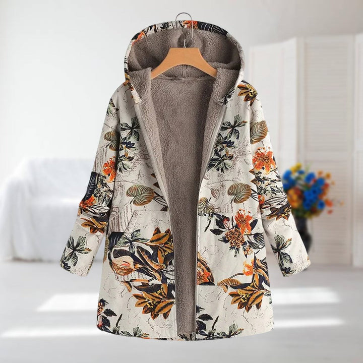Camellia – Leichte Winterjacke mit Webpelzfutter
