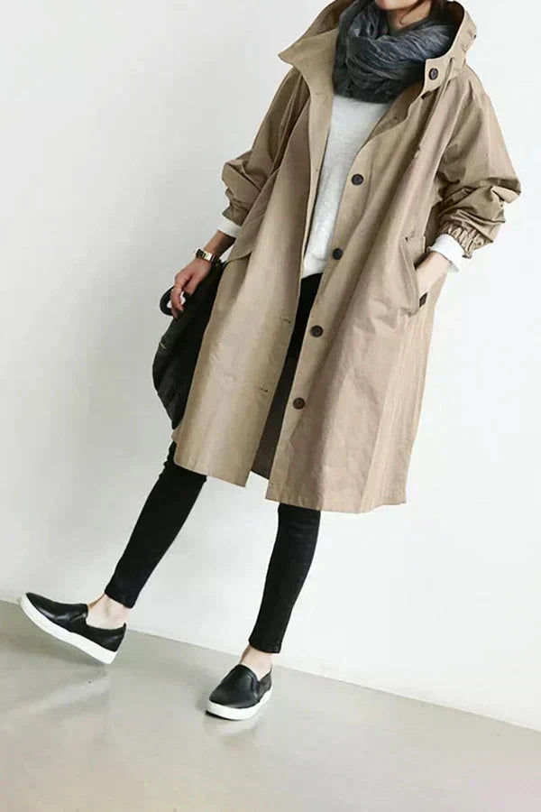 Dottie – Übergroßer wasserdichter Trenchcoat
