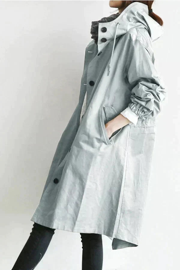Dottie – Übergroßer wasserdichter Trenchcoat
