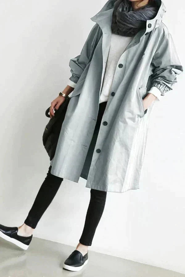 Dottie – Übergroßer wasserdichter Trenchcoat