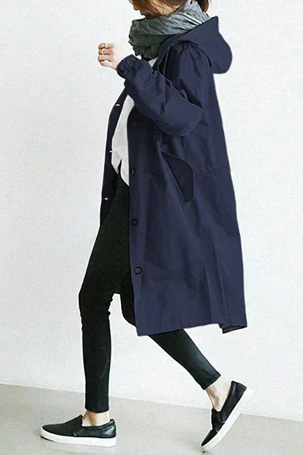 Dottie – Übergroßer wasserdichter Trenchcoat