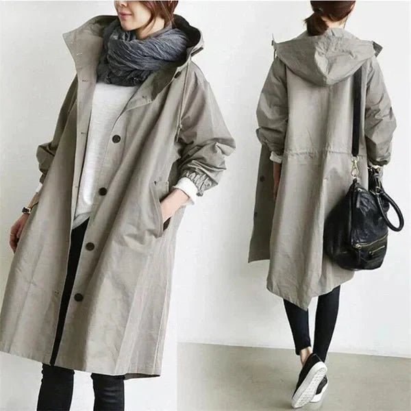 Dottie – Übergroßer wasserdichter Trenchcoat