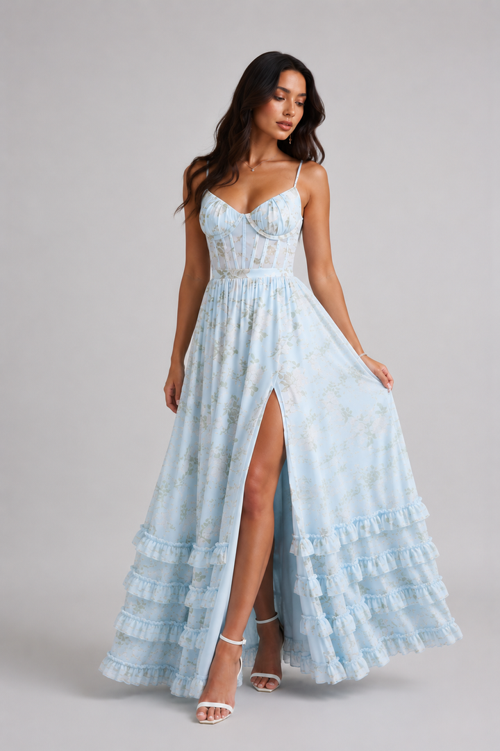 Bella - Fließendes Boho-Maxikleid