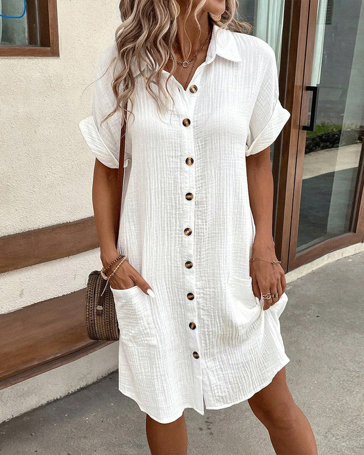 Lena - Oversize-Polokleid aus Stoff