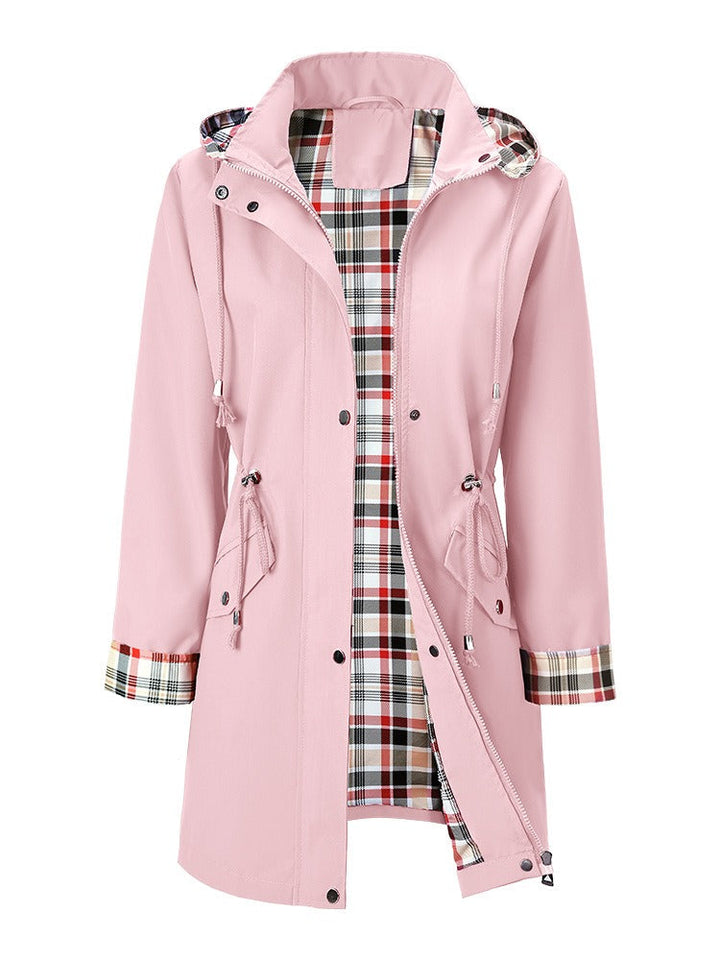 Aliyah – Wasserdichte Jacke mit kariertem Innenfutter