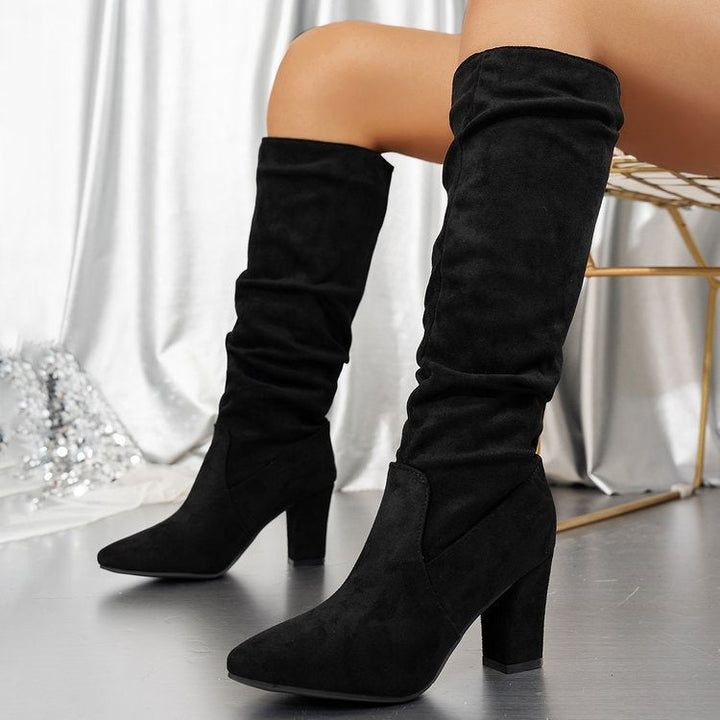 Danielle – Elegante Wildleder-Stiefel mit hohem Absatz