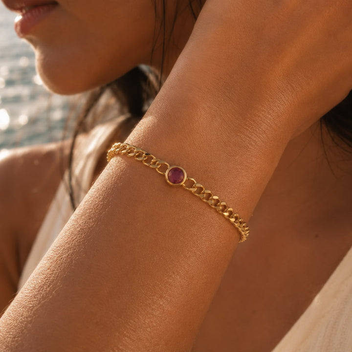 Geburtsstein Kettenarmband