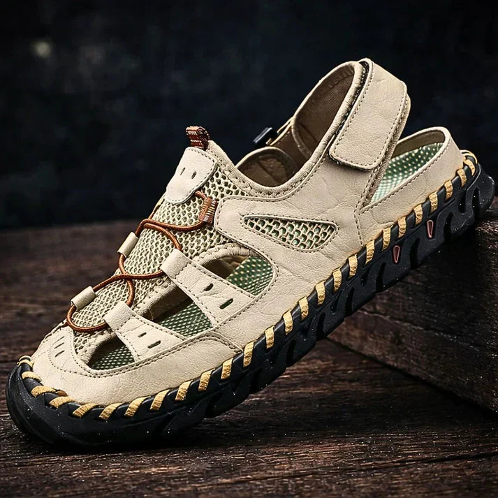 Samanta - Handgeflochtene Outdoor-Sandalen aus Leder