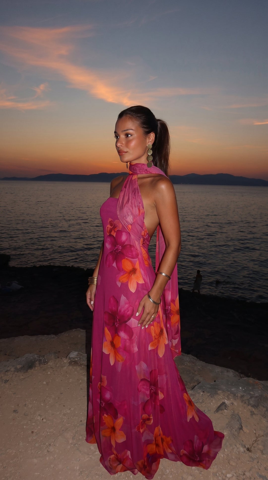 Wilna – Elegantes ärmelloses Maxikleid