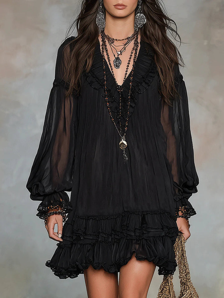 Seraphina – Zeitloses Rüschen-Minikleid