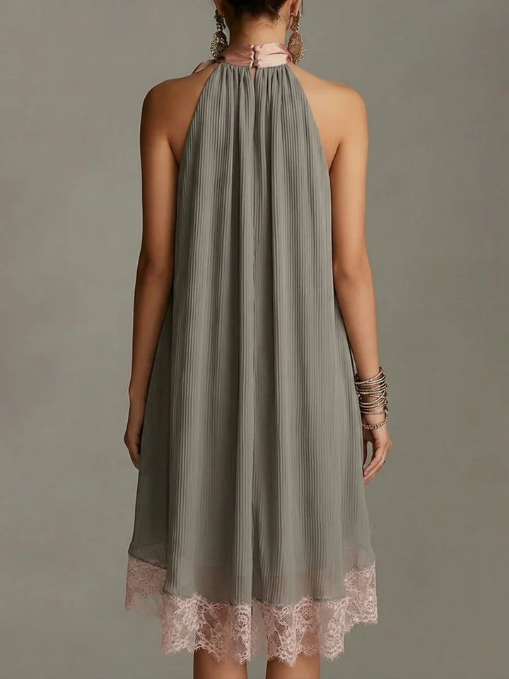 Zyra – Mini-Neckholder-Kleid aus Satin