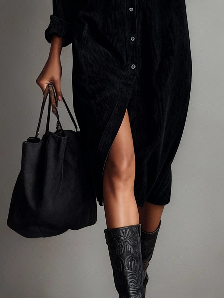 Maliah – Midi-Kleid aus Cord