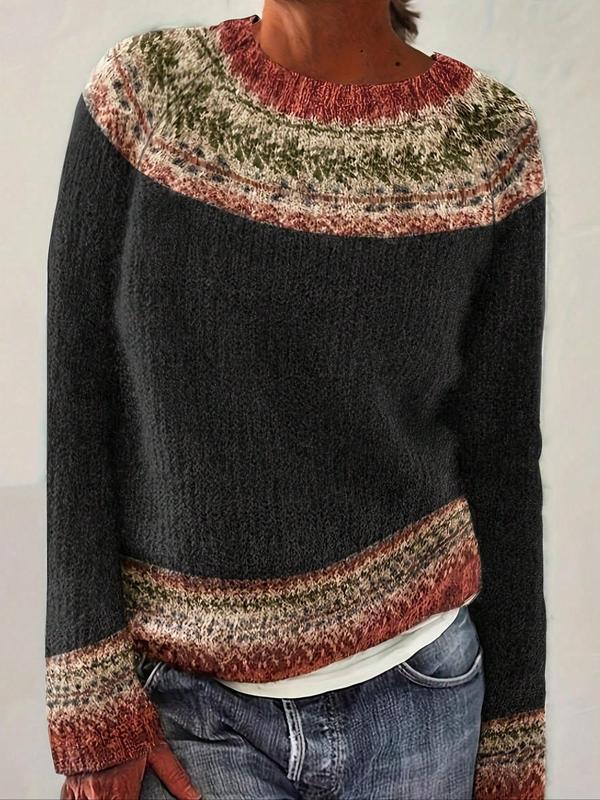 Sanya – Schicker ethnischer Strickpullover für mühelose Eleganz