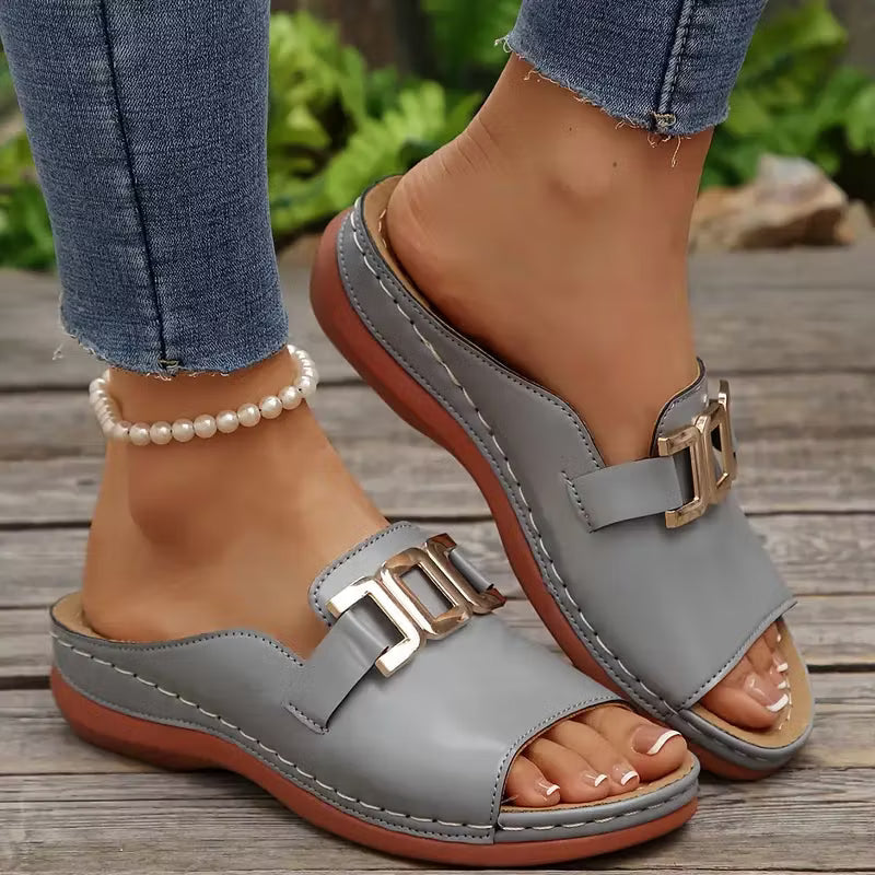 Marjorie – Orthopädische Komfort-Keilsandalen