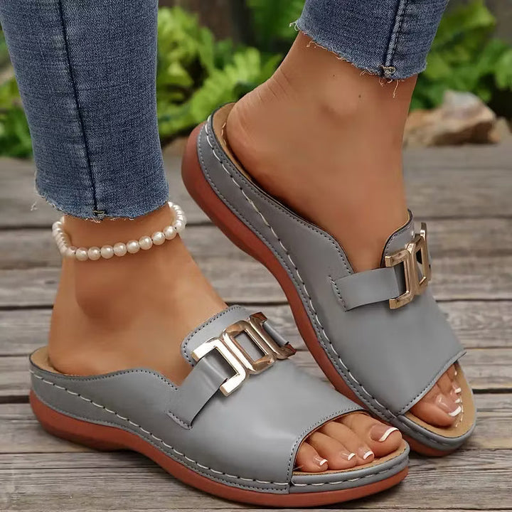 Marjorie – Orthopädische Komfort-Keilsandalen