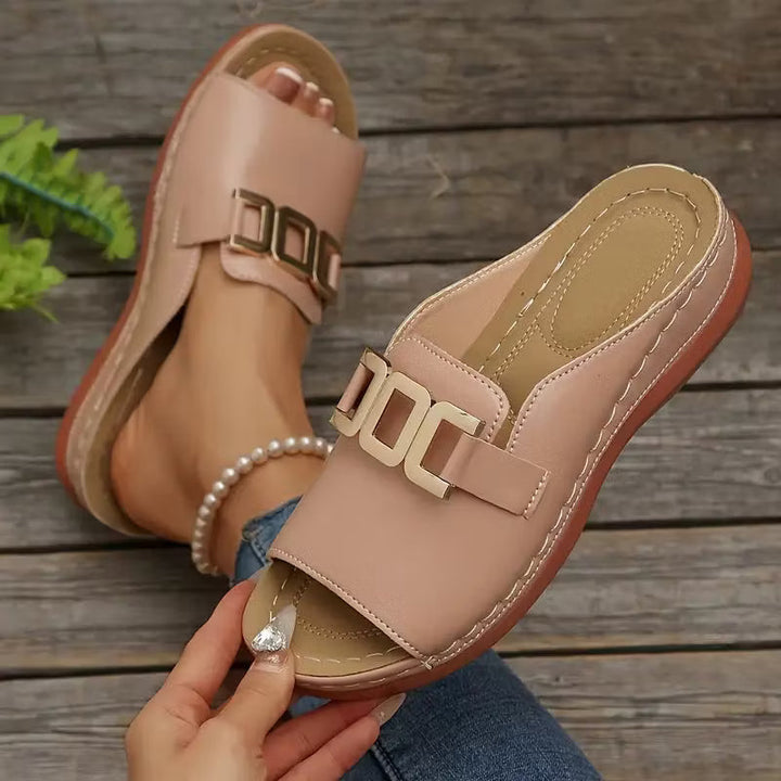 Marjorie – Orthopädische Komfort-Keilsandalen