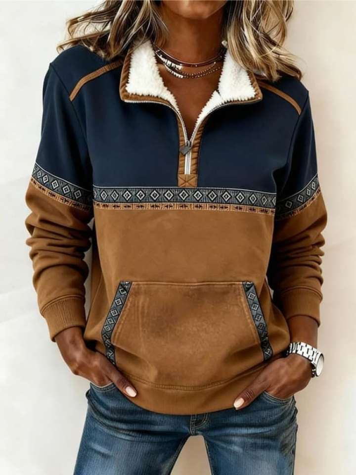 Xyrel - Gemütlicher Half-Zip-Pullover