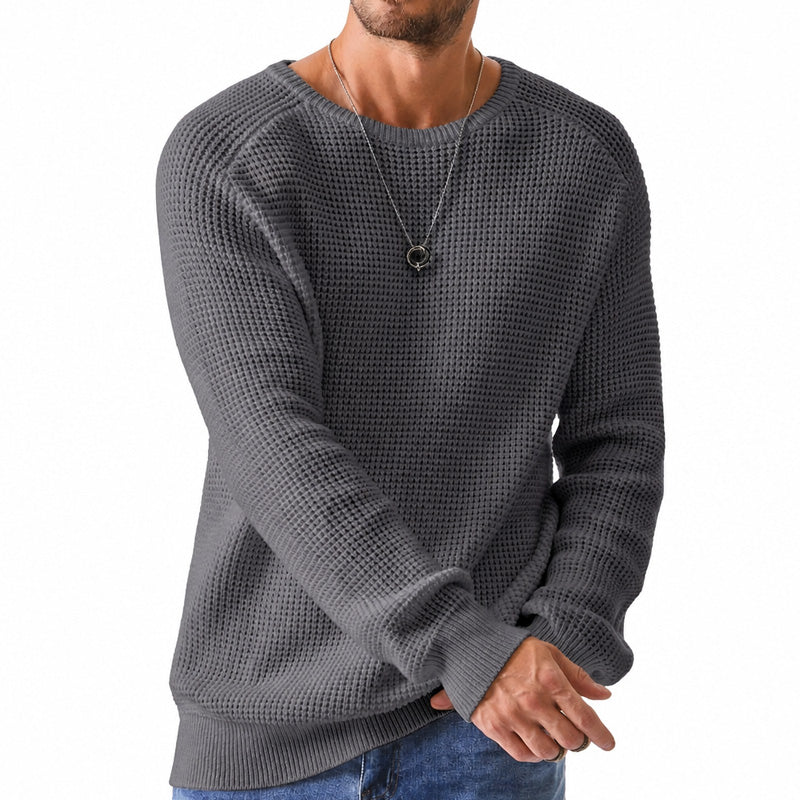 Holden - Pullover mit strukturierter Waffelstrick-Optik