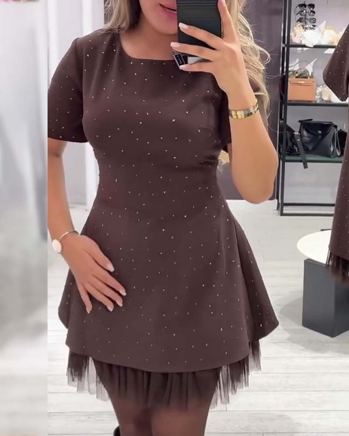 Cassie – A-Linien-Patchworkkleid