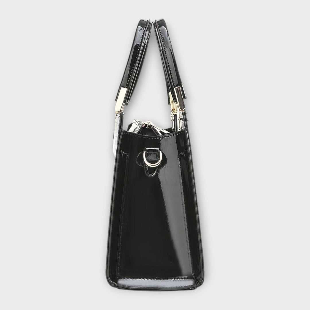 Veralie – Handtasche mit glänzendem Krokodilleder-Muster