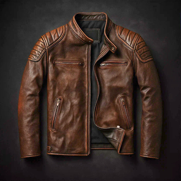 Kiel – Premium-Leder-Motorradjacke