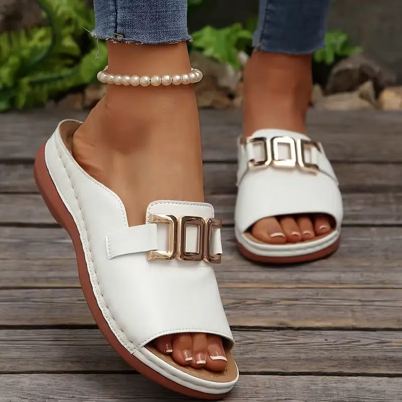 Marjorie – Orthopädische Komfort-Keilsandalen