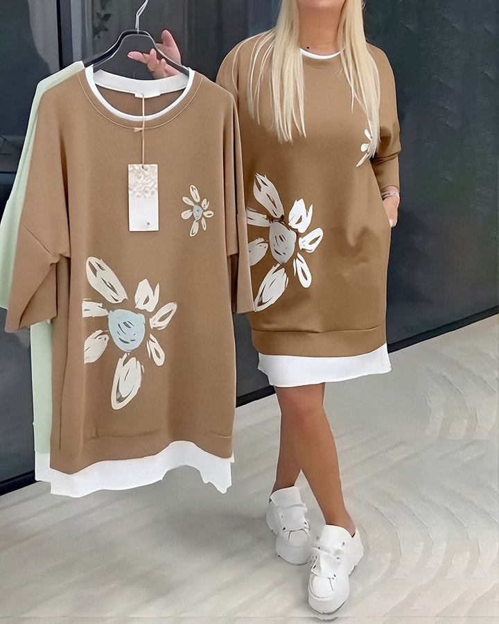 Charrie – Lässiges Baumwollkleid knielang