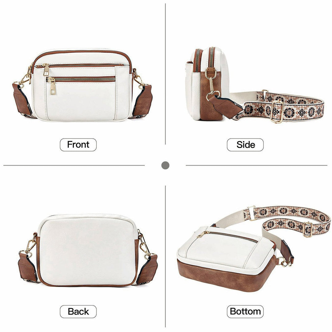 Emmie – Edle Lederschultertasche mit Fächern