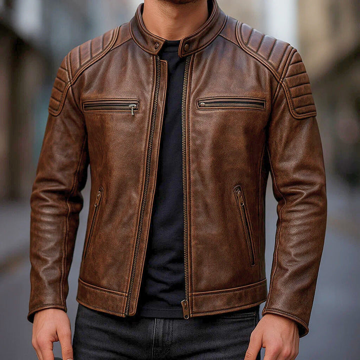 Kiel – Premium-Leder-Motorradjacke