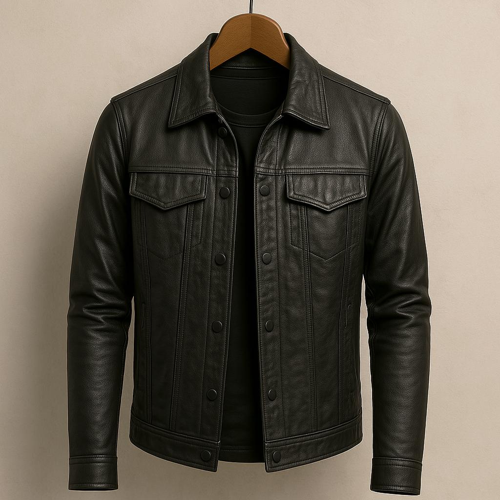 Micheal – Biker-Lederjacke mit rustikalem Charme
